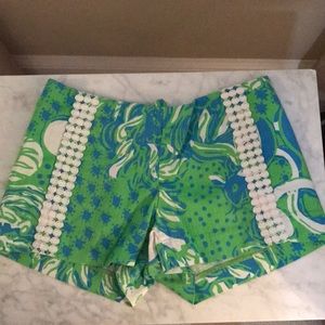 Blue and Green Lily Pulitzer shorts